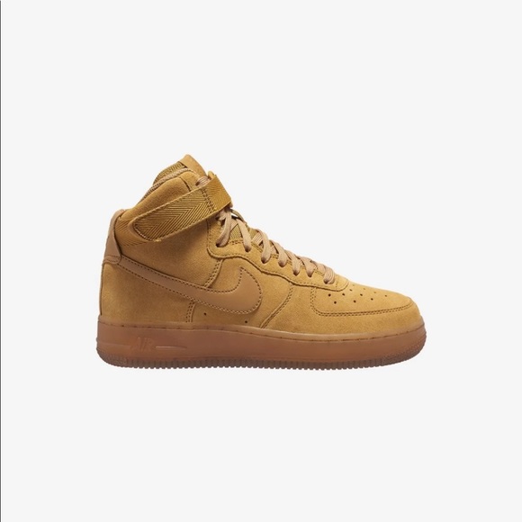 ❗️SOLD❗️Nike Air Force 1 High LV8 3 Shoes in Wheat/Gum Light Brown - Picture 1 of 12